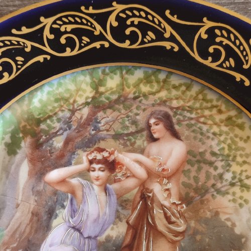 2 assiettes en porcelaine de Limoges A. Giraud 