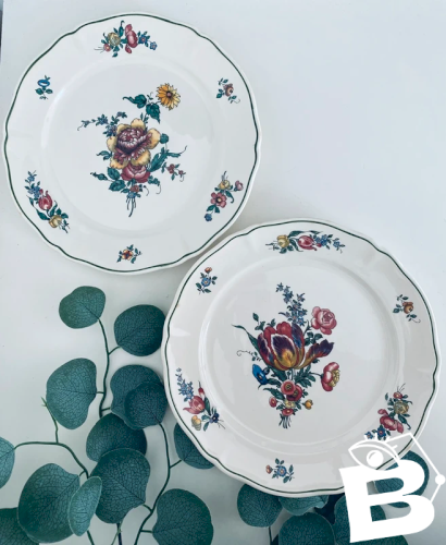 2 Assiettes Plates Villeroy & Boch Alt Strassburg Vintage 24,5 cm