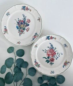 2 Villeroy & Boch Alt Strassburg Vintage Flat Plates 25 cm