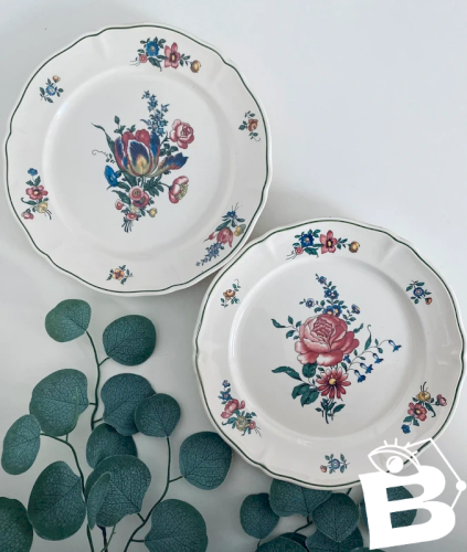 2 Assiettes Plates Villeroy & Boch Alt Strassburg Vintage 25 cm