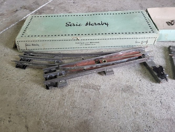 2 BOITES D'AIGUILLAGES PAIRE D'AIGUILLES ELECTRIQUES HORNBY MECCANO N°3