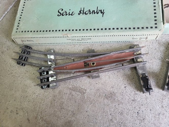 2 BOITES D'AIGUILLAGES PAIRE D'AIGUILLES ELECTRIQUES HORNBY MECCANO N°3