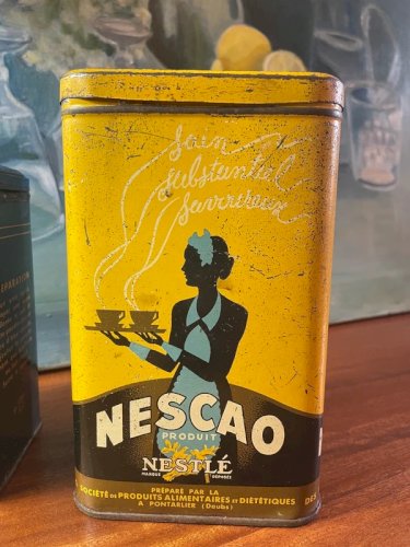 2 boites en fer cacao anciennes