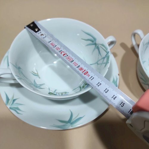 2 bols à bouillon vintage en porcelaine de Limoges, Georges Boyer