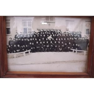 2 Cadres avec photos Camp de Lacourtine 1952