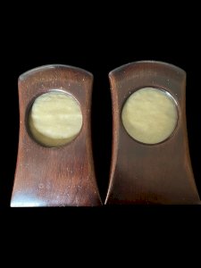 2 Cadres Photos Anciens Bauhaus  Autriche Art Nouveau Bois Style Joseph Hoffmann