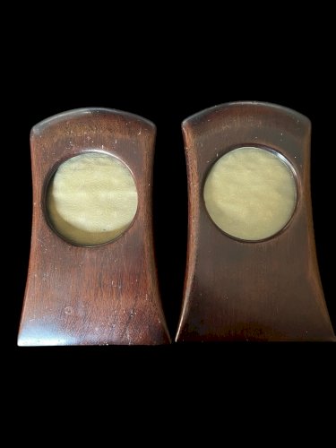 2 Cadres Photos Anciens Bauhaus  Autriche Art Nouveau Bois Style Joseph Hoffmann