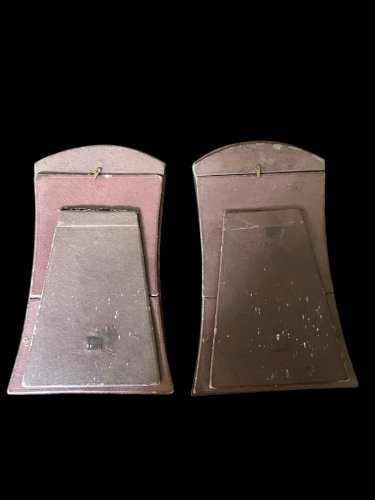 2 Cadres Photos Anciens Bauhaus  Autriche Art Nouveau Bois Style Joseph Hoffmann