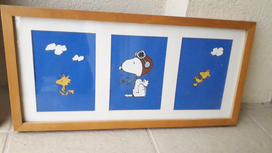 2 cadres Snoopy