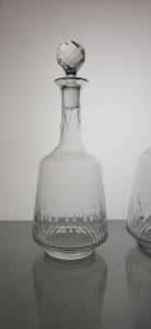 2 carafes en cristal Baccarat modèle Richelieu