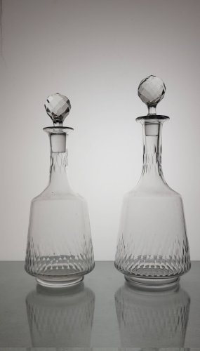 2 carafes en cristal Baccarat modèle Richelieu