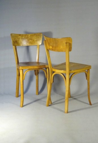2 chaises Baumann style Scandinave 1960