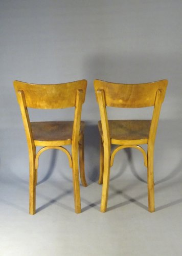 2 chaises Baumann style Scandinave 1960