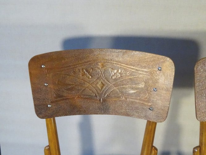 2 chaises bistrot Baumann N°60 vers 1926, no Thonet