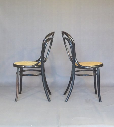 2 chaises bistrot KOHN N°35 Art nouveau -1875- cannage manuel neuf-no Thonet