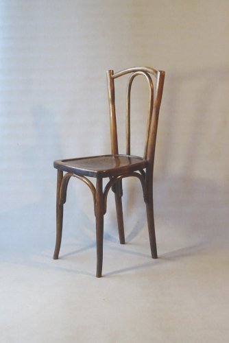 2 chaises bistrot N°56 , assise bois, No Thonet- 1920 -