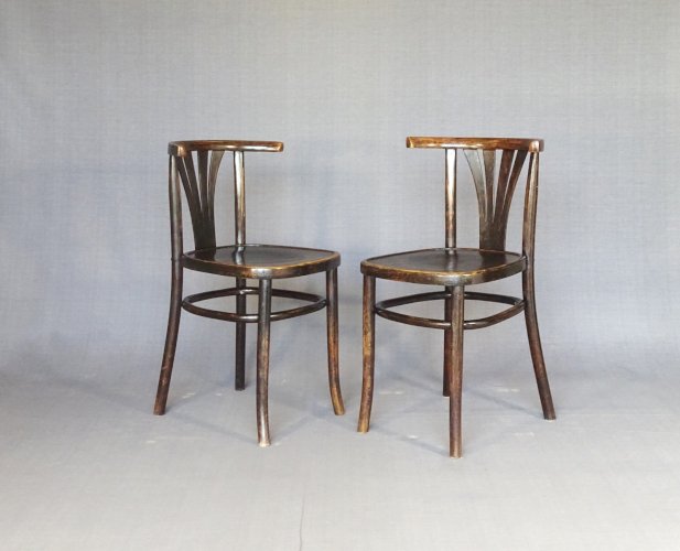 2 chaises bistrot , Pologne 1939, Czerski- Jakimowicz -no Thonet -