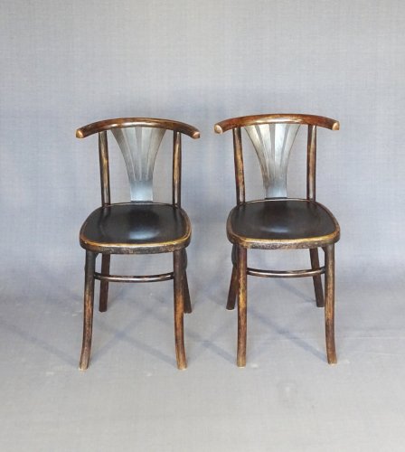 2 chaises bistrot , Pologne 1939, Czerski- Jakimowicz -no Thonet -