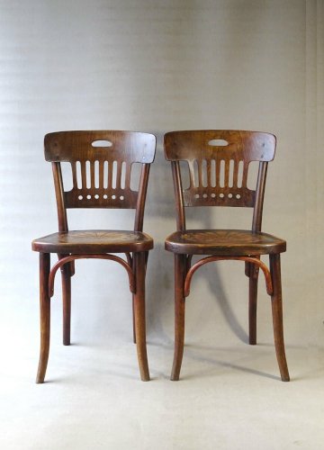 2 Chaises Kohn par Thonet Bistrot 1925