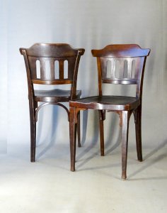 2 chairs No. 714 /3 by Siegel for Kohn 1910, no Thonet