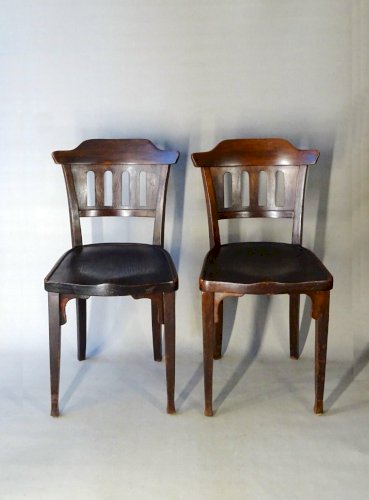 2 chaises N° 714 /3 par Siegel pour Kohn 1910, no Thonet
