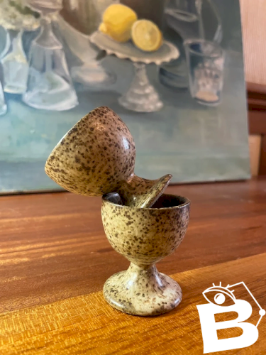 2 coquetiers en grès vintage