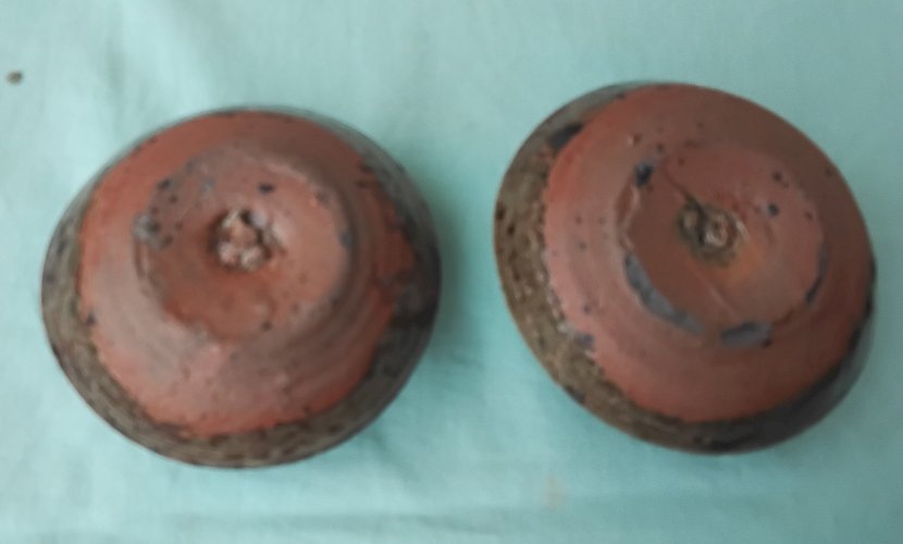 2 coquetiers en grès