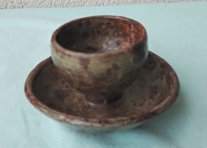 2 coquetiers en grès
