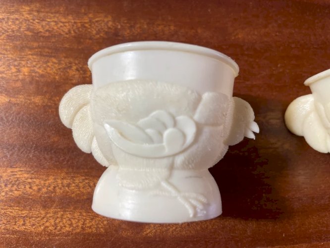 2 coquetiers poules vintage