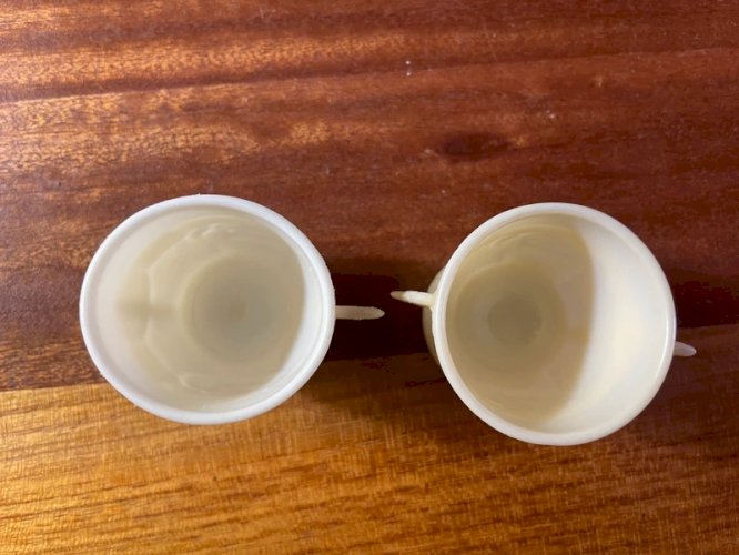 2 coquetiers poules vintage