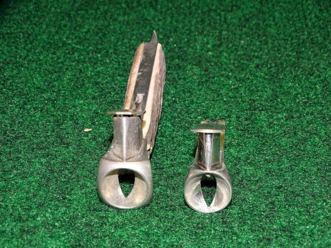 -2 COUPES CIGARES 1 PLAQUETTES BOIS DE CERF LE + Petit PFEILRING SOLINGEN   D