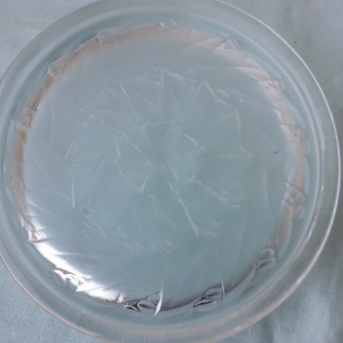 2 dessous de bouteille en verre