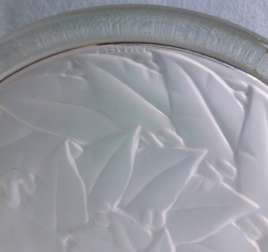 2 dessous de bouteille en verre