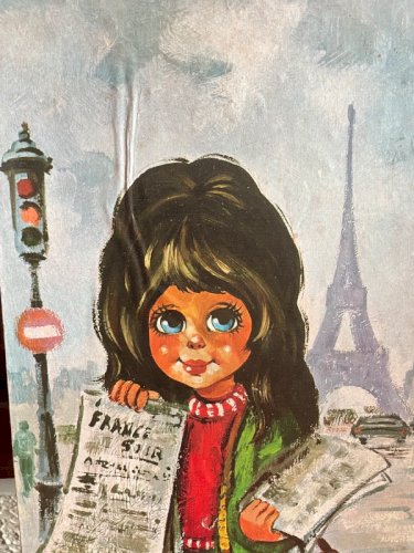 2 encadrements vintage Poulbots Paris