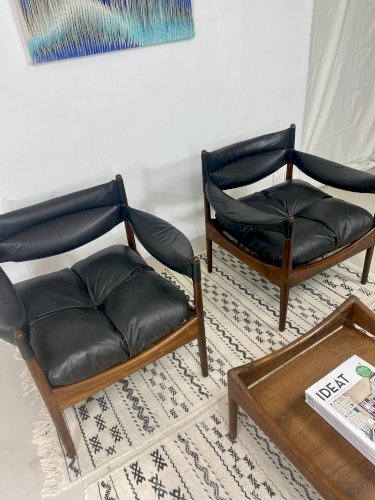 2 fauteuils et table basse Modus par Kristian Vedel pour Søren Willadsen