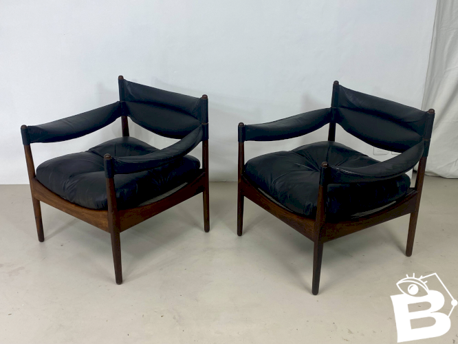 2 fauteuils et table basse Modus par Kristian Vedel pour Søren Willadsen