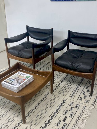 2 fauteuils et table basse Modus par Kristian Vedel pour Søren Willadsen