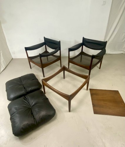 2 fauteuils et table basse Modus par Kristian Vedel pour Søren Willadsen