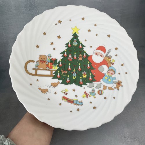 2 grande assiette porcelaine allemande Eschenbach  déco Noel?