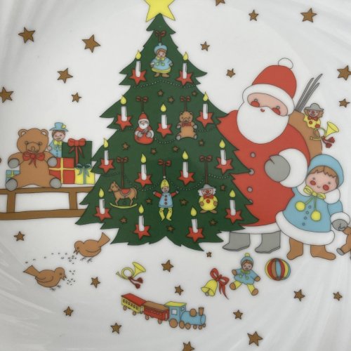 2 grande assiette porcelaine allemande Eschenbach  déco Noel?