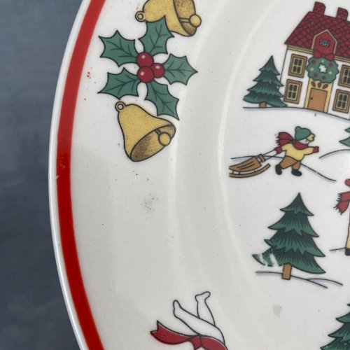 2 grande assiette The joy of Christmas Jamestown china 1987 déco Noel?
