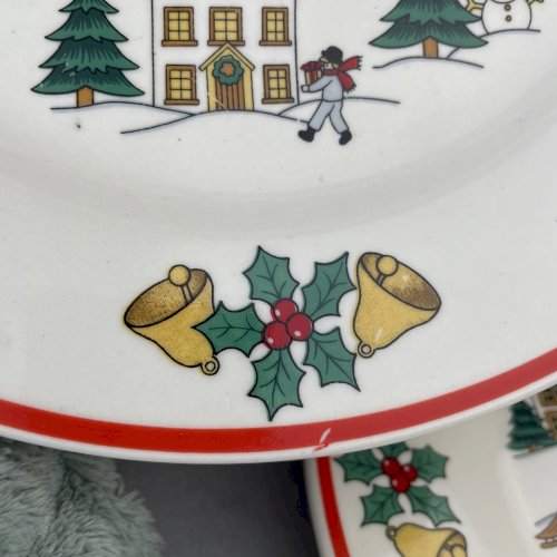 2 grande assiette The joy of Christmas Jamestown china 1987 déco Noel?