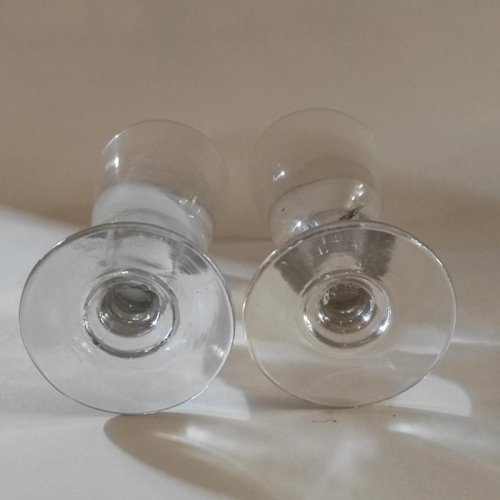 2 grands verres anciens à absinthe, début 1900