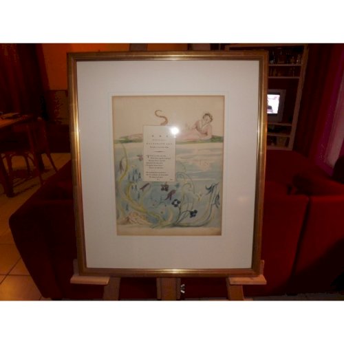 2 Gravures Aquarelles de William Blake