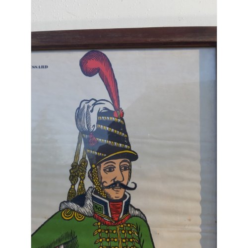 2 Gravures Militaria Hussard et Tambour éditions Bonsh