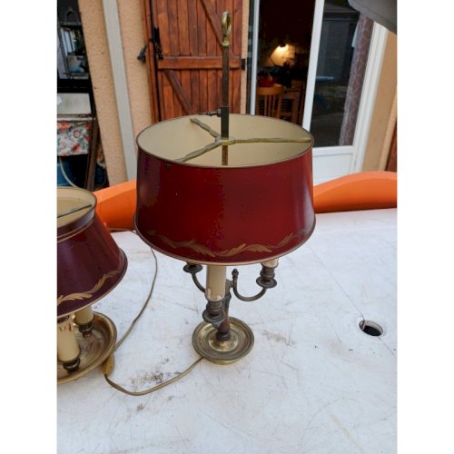 2 Lampes Bouillotte de Style Empire