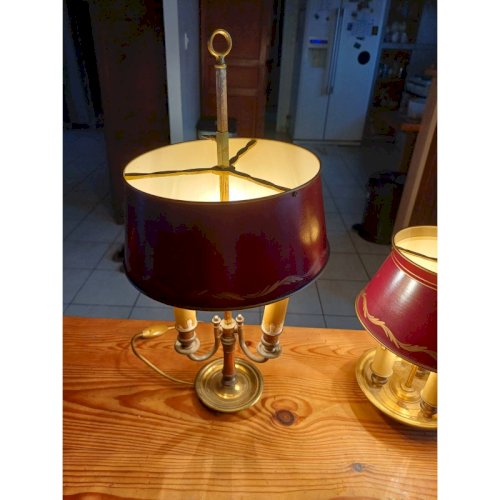 2 Lampes Bouillotte de Style Empire