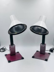 2 lampes de bureau post-modernes « One Stand », années 1980