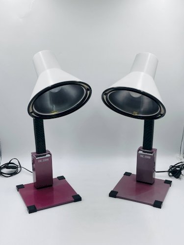 2 lampes de bureau post-modernes « One Stand », années 1980