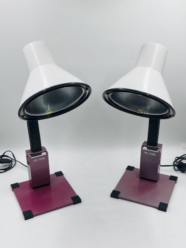 2 lampes de bureau post-modernes « One Stand », années 1980